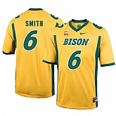 North Dakota State Bison 6 Zach Smith Gold College Football Jersey Dzhi,baseball caps,new era cap wholesale,wholesale hats